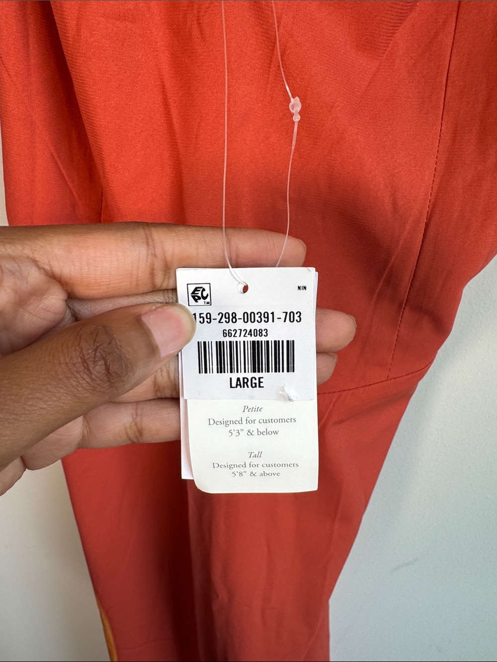 NWT Abercrombie Dipped-Waist Hardware Maxi Dress in Orange Floral Sunset - L - Picture 7 of 7
